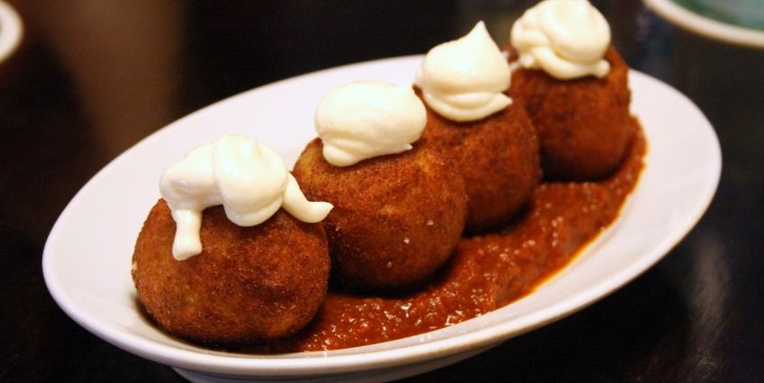 croquettes on a food tour in Barcelona