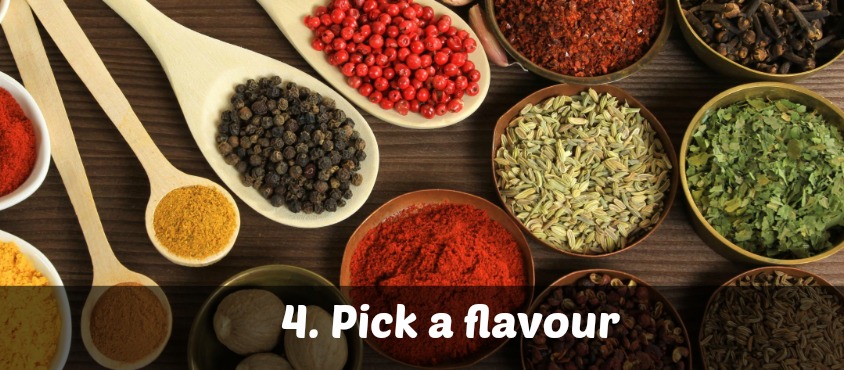 Now let's see what herbs, spices and condiments tickle your fancy. These flavours can be found in many wines.