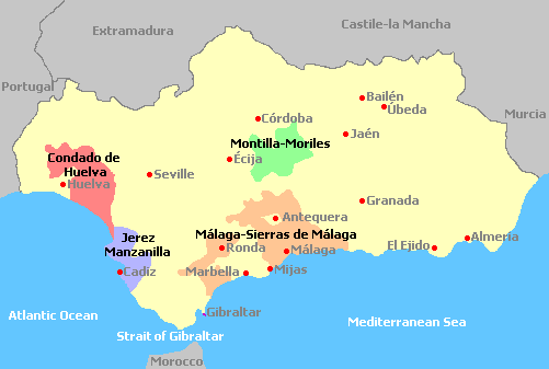 Andalucia map