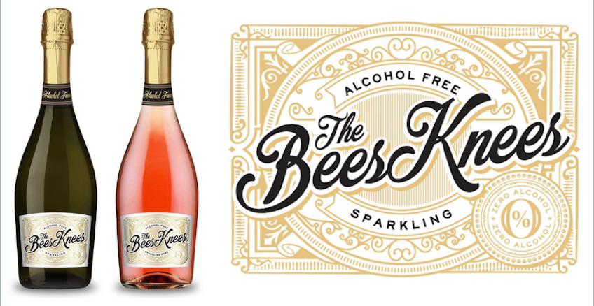 Bees Knees bottles and logo