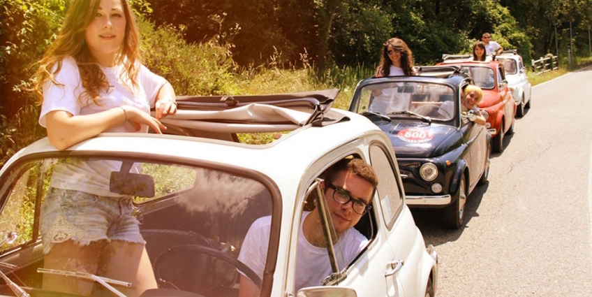 Fiat 500 tour in Italy