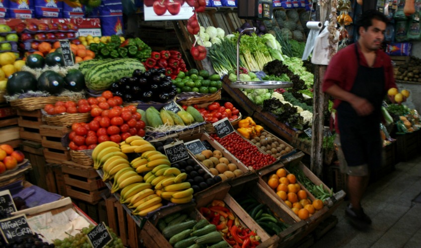 Mercado de san telmo food market in Buenos Aires, Argentina