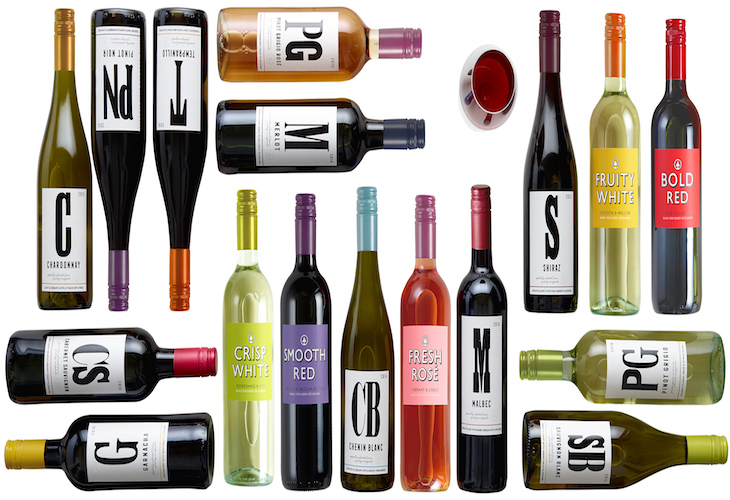 SPAR's new range of wines by grape variety