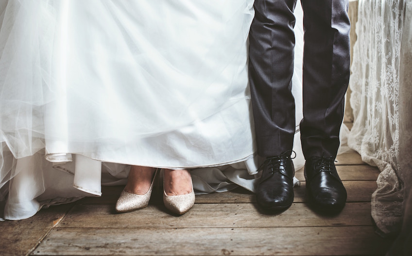 Bride and Groom's feet