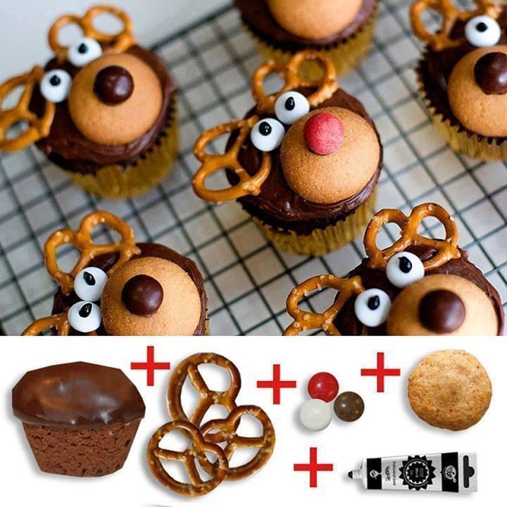 Reindeer cupcakes