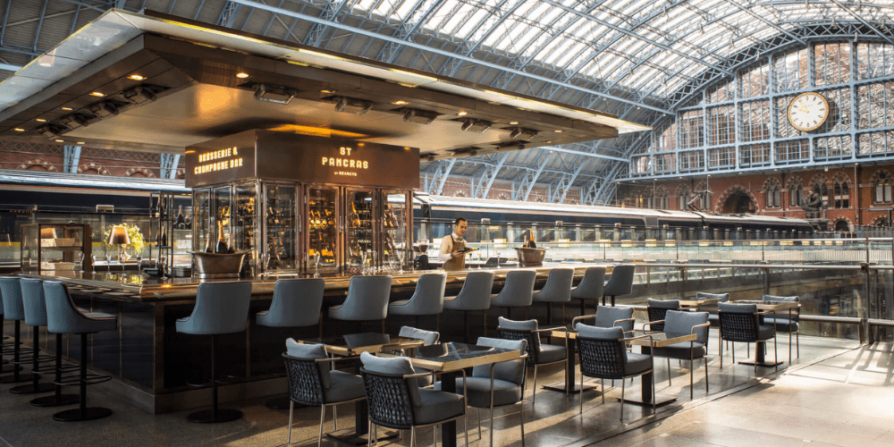 st pancras champagne bar