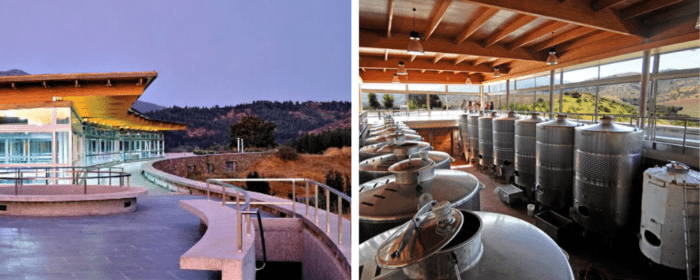 Production facilities at Matetic Vineyards Chile