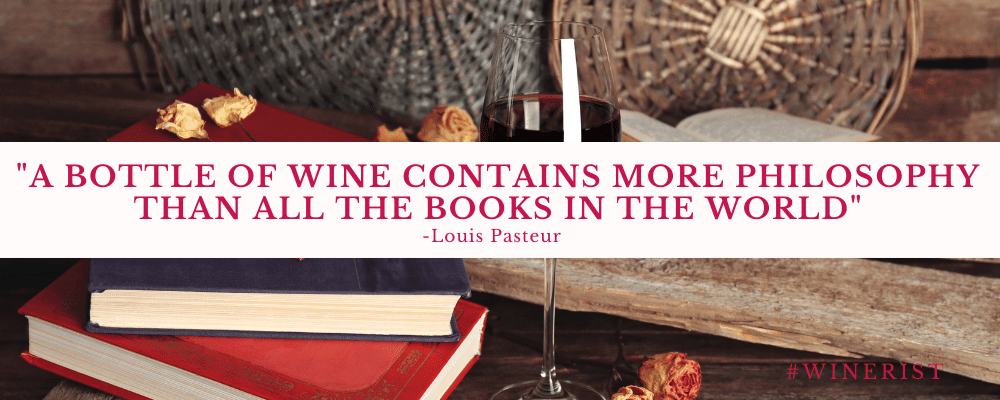 A bottle of wine contains more philosphy than all the books in the world - Pasteur