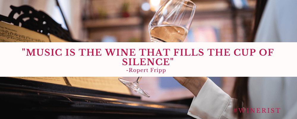 Music is the wine that fills the cup of silence - Fripp