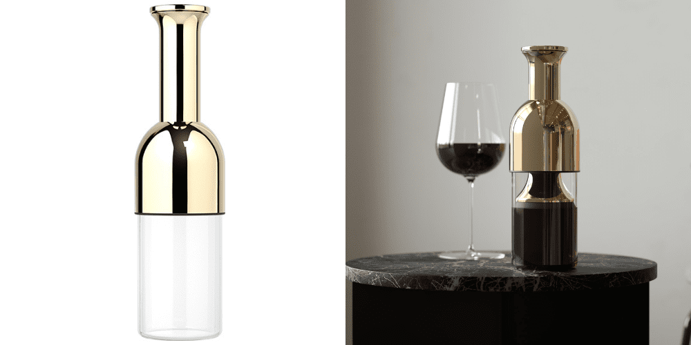 Keep wine fresh after opening bottle eto preserver decanter gold mirror