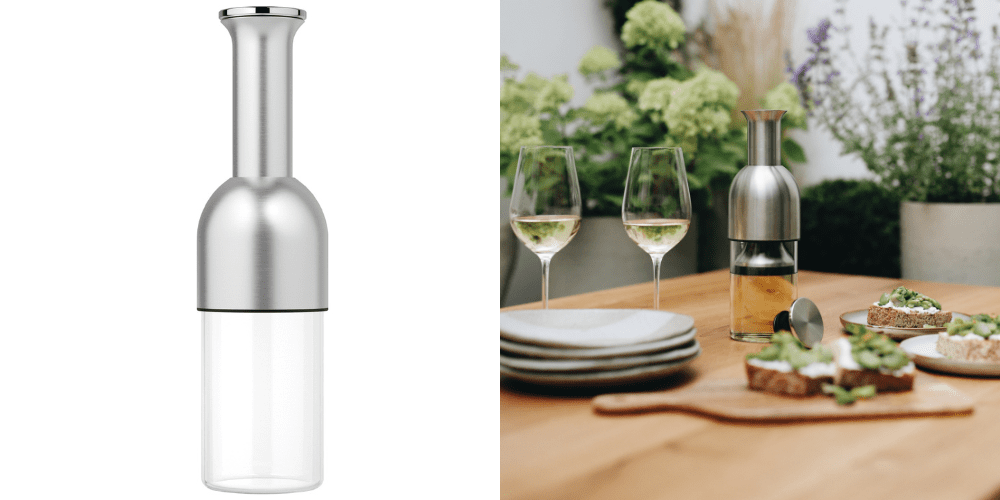 Keep wine fresh after opening bottle eto preserver decanter satin stainless