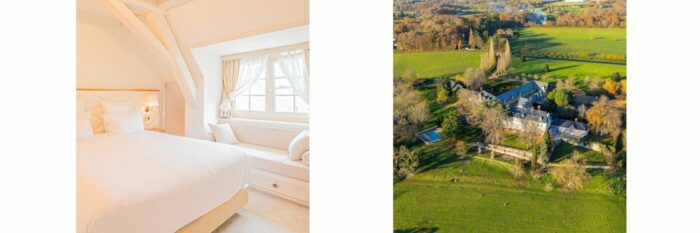 Chateau de Noirieux Room & Aerial Shot