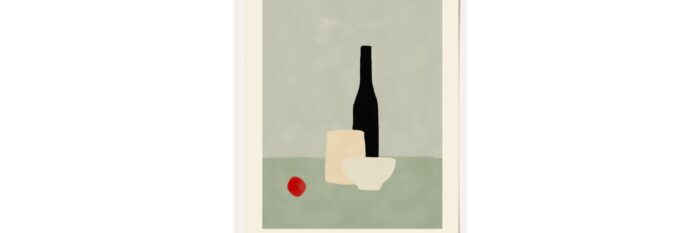 Wine-themed print